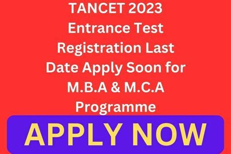 tancet exam 2023 registration